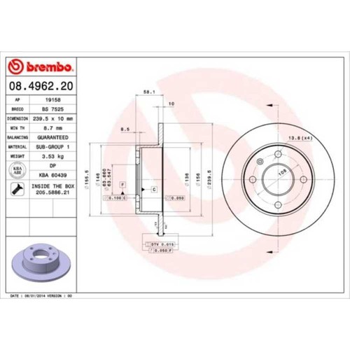 Brembo disco freno - 2x,
