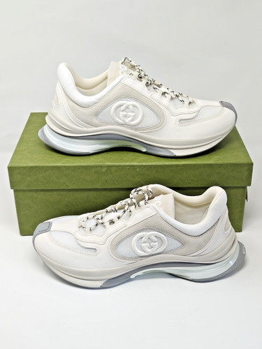 Gucci run scamosciato bianco - gucci,