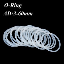 O Ring anelli di tenuta in silicone per alimenti diametro esterno 3-60 mm bianco