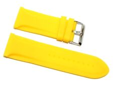 Cinturino in gomma giallo per orologio ansa 28mm tipo panerai new silicone caucc