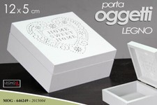 SCATOLA PORTA OGGETTI BUSTINE CUORE THE TE TISANE CIALDE COFANETTO CONTENITORE