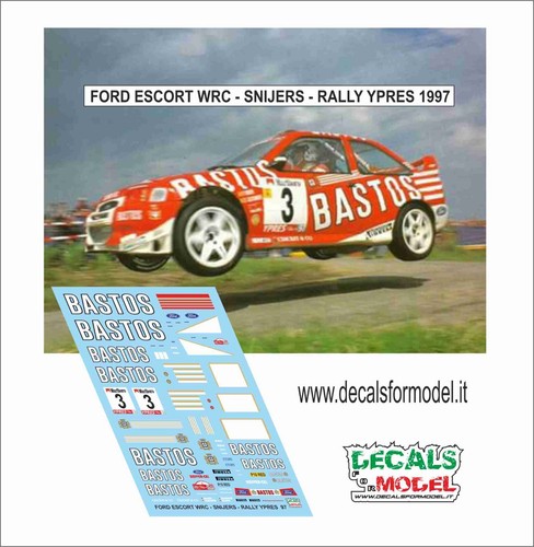 Decals ford escort wrc - 1:43,