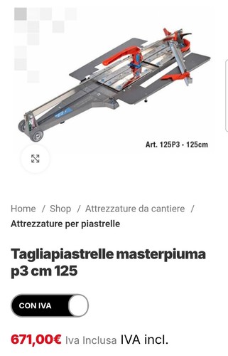 Tagliapiastrelle montolit 125 - tagliapiastrelle,