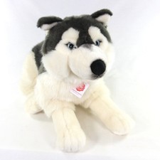 Peluche cane Husky sdraiato
