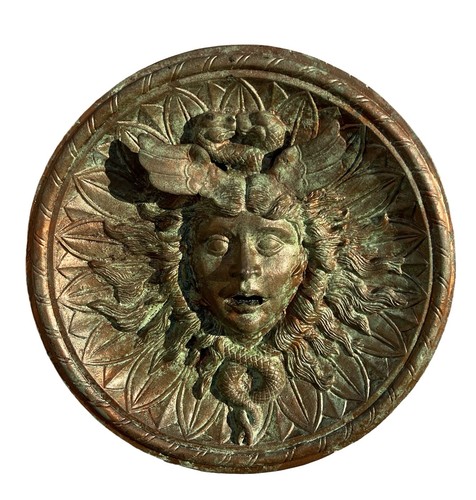 Targa fontana parete - da, medusa