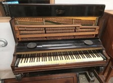 PLEYEL rare Piano droit ancien pianino gm8 1887 touches mécanisme d'époque XIXe