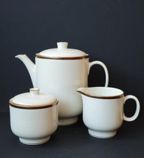 Richard Ginori Servizio N-80  Teiera Zuccheriera e Lattiera in porcellana.