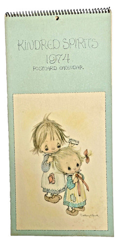 Calendario cartolina vintage