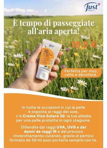 Crema viso solare spf just - solare, 30