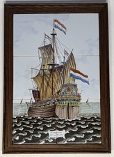 Rare Tableau En Céramique