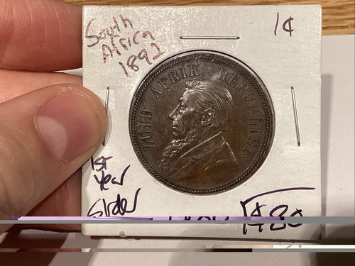 Sudafrica 1892 one penny - one,
