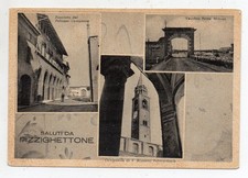 PIZZIGHETTONE - Saluti da - Vedute diverse in 3 vignette.