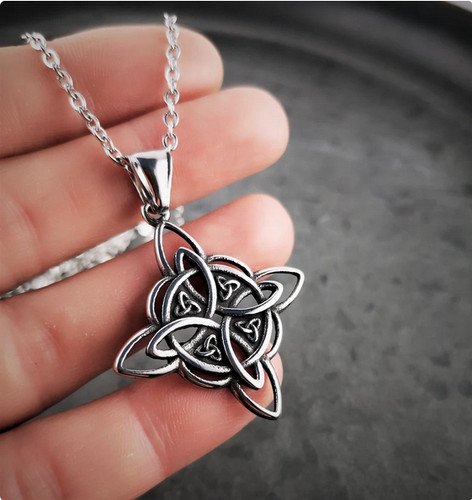 Collana wicca simbolo strega - collana,