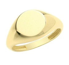 Donna Anello Sigillo 9ct Oro