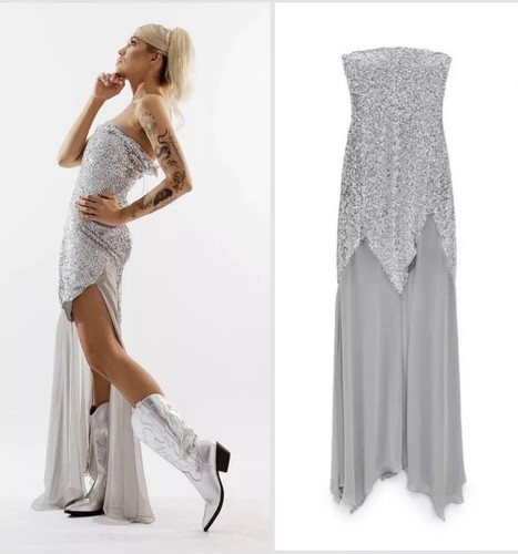 Abito zara grigio barbie - abito,