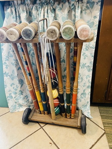 Croquet vintage legno - croquet, set