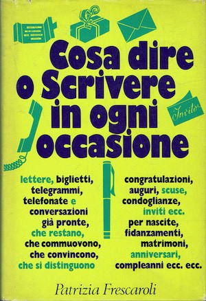 Cosa dire scrivere ogni - cosa,