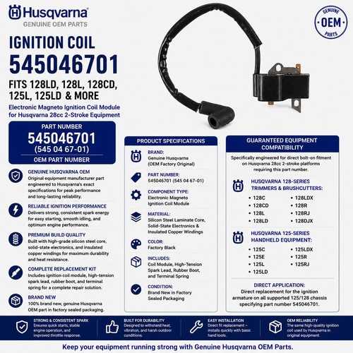 Bobina accensione husqvarna - accensione,