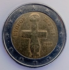 Moneta rara da 2 Euro Cipro