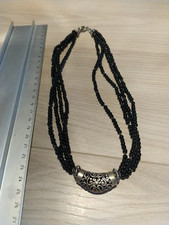 Collana di Perle da Donna Onice Color nero Elegante 