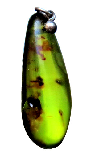 Ciondolo verde ambra rep - ciondolo,
