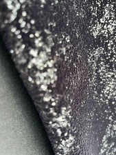 Tessuto velluto nero glitterato argento – MT. 28