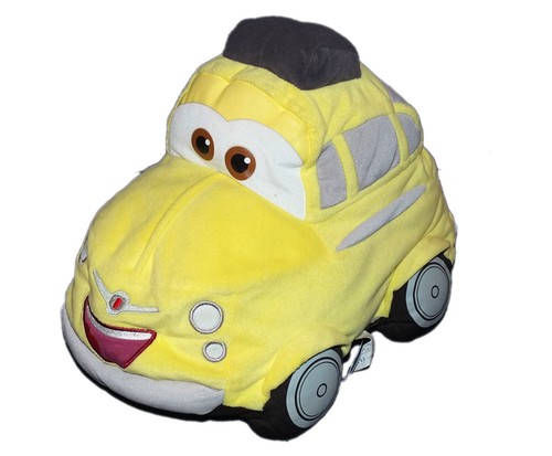 Peluche doudou voiture jaune - peluche,