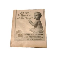 Vtg Print Ad Kleenex Delsey