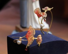 Orecchini Fiore Di Loto Foglia