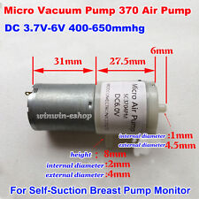 Mini micro pompa vuoto DC 3V 5V 6V motore 370 pompa aria pompa pressione negativa fai da te