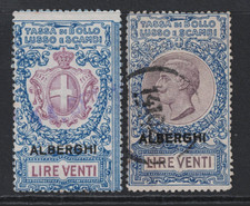 Italia 1923 20 Lire Usate (x2)