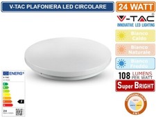 V-TAC VT-8424 PLAFONIERA LED 24W CAMBIA COLORE 3IN1 CIRCOLARE  CIELO STELLATO