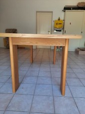 Tavolo pranzo in legno massello di frassino, cm 170 x 82  allungabile a 209 cm