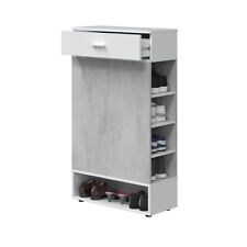 Mobile ingresso scarpiera laterale cassetto BIANCO+GRIGIO 67X28X119 cm 0L7812A