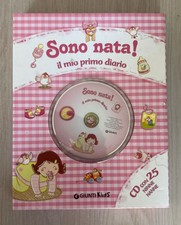 SONO NATA IL MIO PRIMO DIARIO+CD CON 25 NINNE NANNE-GIUNTI KIDS-DA MAGAZZINO