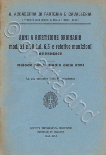 Fucile carcano mod 38 - fucile, e
