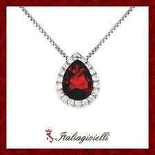 Fiabesca Collana Goccia Rubino