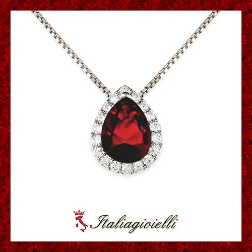 Fiabesca collana goccia rubino - fiabesca,