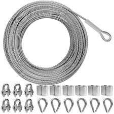 Kit Cavo Filo 3/16",50Ft 304