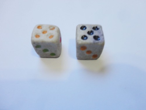 Set vintage dadi - in, pietra