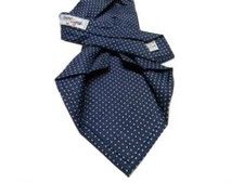 Cravatta uomo sette pieghe blu