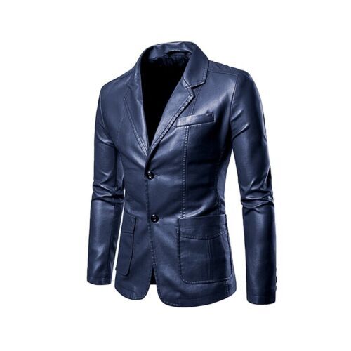 Blazer uomo blu elegante - , vera