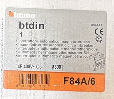 BTICINO BTDIN F84A/6