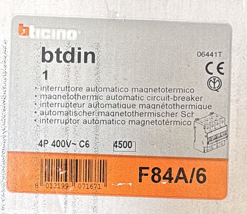Bticino btdin f84a - bticino, f84a/6