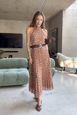 ZARA ABITO MIDI A POIS CON