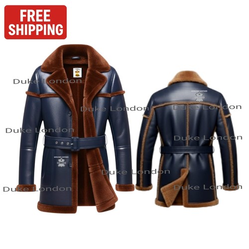 Cappotto lungo uomo vera pelle