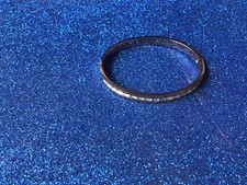 SCONTATO ?BRACCIALE RIGIDO IN ACCIAIO DORATO ROSATO CON STRASS ???