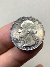 1551_462) USA 1/4 Dollaro Quarter Dollar Washington  1964   - AG