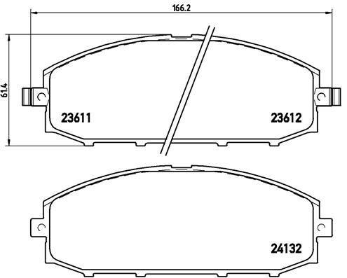 Brembo p56041 kit - kit, pastiglie