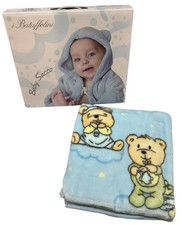 Baby Sacco Stampato Disegno Orsetto Per Neonato Batuffolini In Pile Chiusura Zip